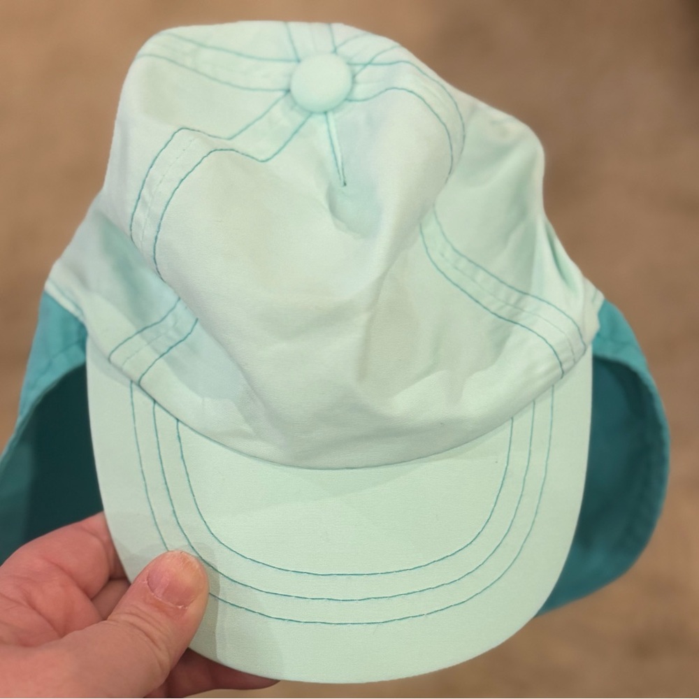 Cat & Jack Kids Sun Hat - Aqua with Teal Back Flap